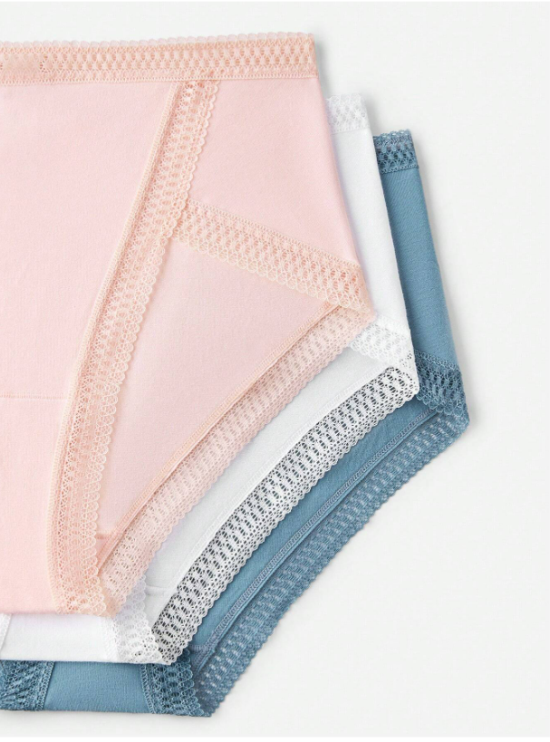 DUMMY - Pantis Luvlette  Encaje Talla alta colores pasteles  - L